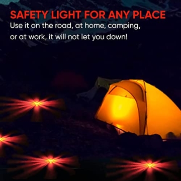 Garage Monkey LED Road Safety Flare Kit for Vehicles & Boats