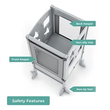 Guidecraft Classic Kitchen Helper for Toddlers - Safe & Foldable