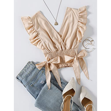 Charming LYANER Polka Dot Blouse for Women