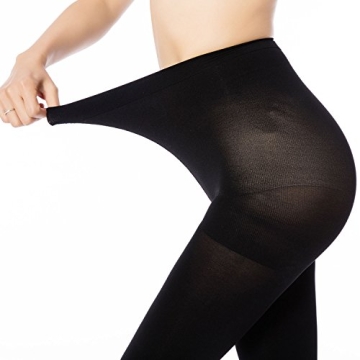 MANZI Run Resistant Control Top Panty Hose for Women