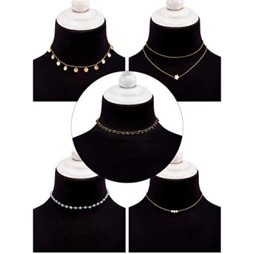 BBTO 9 Piece Gold Layered Necklace Set for Women