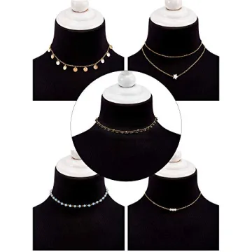BBTO 9 Piece Gold Layered Necklace Set for Women