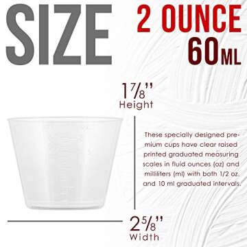 Measuring Cups for Paints & Cooking - 50 Count