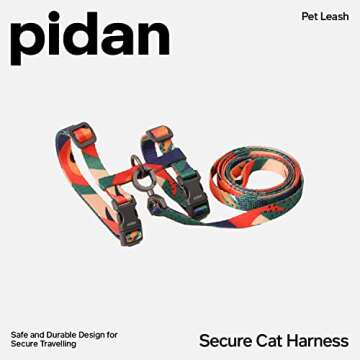 pidan Cat Harness and Leash Set, Cats Escape Proof - Adjustable Kitten Harness for Large Small Cats,...