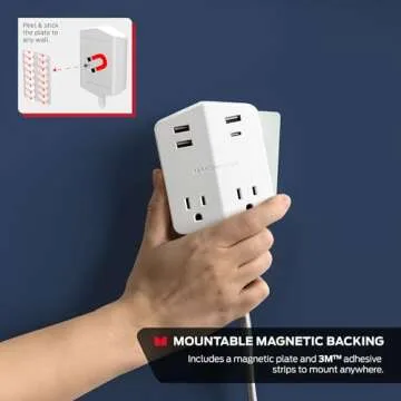 Monster Power Shield Outlet Extender with USB Charging