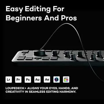 Loupedeck+ The Photo and Video Editing Console for Lightroom Classic, Premiere Pro, Final Cut Pro, Photoshop, After Effects, Audition and More.
