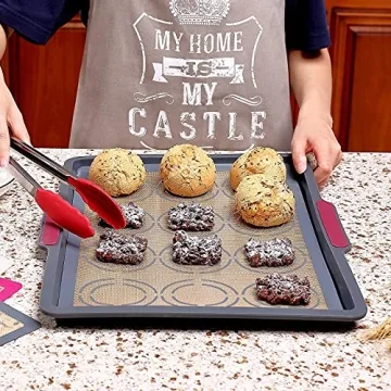 GUANCI Silicone Baking Mat Set of 4 Non-Stick Bakeware