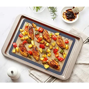 GUANCI Silicone Baking Mat Set of 4 Non-Stick Bakeware