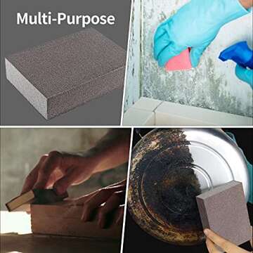 Zorveiio Sanding Sponge Set - Versatile, Washable 12 Pack