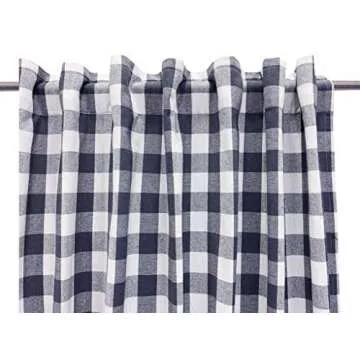 Ramanta Gingham Check Curtains - Eco-Friendly Cotton Panels