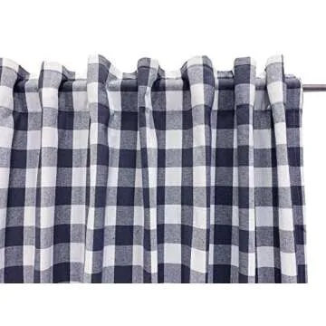 Ramanta Gingham Check Curtains - Eco-Friendly Cotton Panels