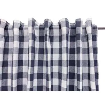Ramanta Gingham Check Curtains - Eco-Friendly Cotton Panels