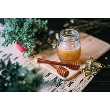 Italian Olive Wood Honey Dipper Sticks for Kitchen Magic