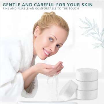 KISEER 200 Pieces Compressed Towels Portable Disposable Mini Compressed Coin Tissue Toilet Paper Tablets for Travel, Camping, Hiking, Sport, Beauty Salon, Home Hand Wipes (200 Count (Pack of 1))