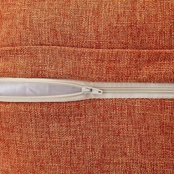 Meekio Fall Pillow Covers Set with Coconut Buttons 18x18