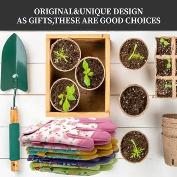 Durable Chartreuse Gardening Gloves for Women - Medium