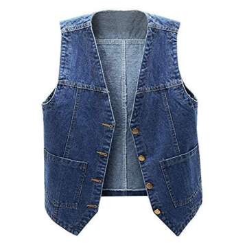 Stylish Ladyful Women's Sleeveless Denim Vest for Every Occasion