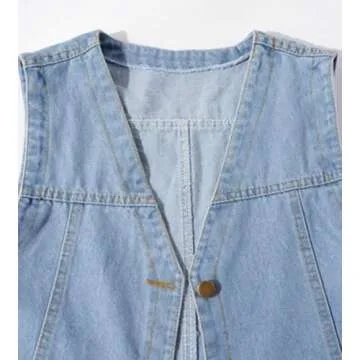 Stylish Ladyful Women's Sleeveless Denim Vest for Every Occasion