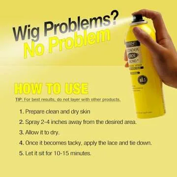 EBIN NEW YORK Wonder Lace Bond Adhesive Spray - Extra Mega Hold 14.2oz / 400ml