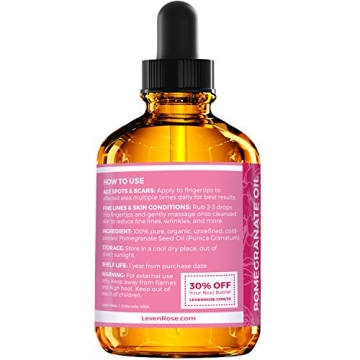 Leven Rose Pomegranate Seed Oil for Skin and Hair Care