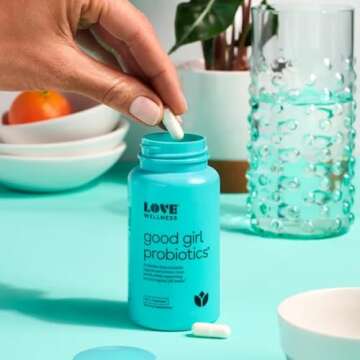 Love Wellness Good Girl Probiotics | Women's Vaginal Health Supplement | Vaginal Probiotics for Women pH Balance & Urinary Tract Health | Support Vaginal Odor & Flora | 60 Count