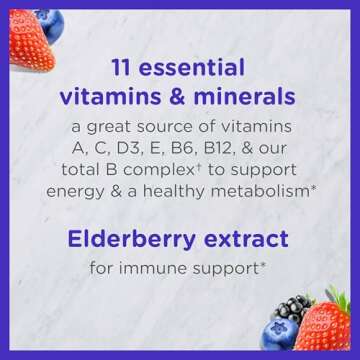 Zarbee's Complete Kids Multivitamin Gummies + Immune Support, Children Vitamins Gummy with Vitamin A...