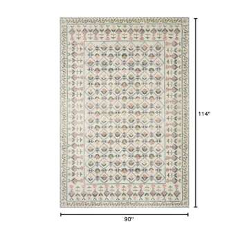 Loloi Rifle Paper Co. x Eden Collection EDE-03 Lattice Ivory 7'-6" x 9'-6" Area Rug