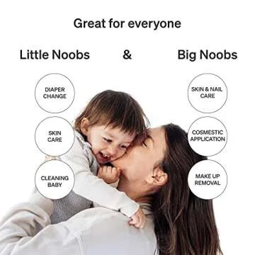 Organic Baby Cotton Pads 360 Count by LoveNoobs Ultra Soft