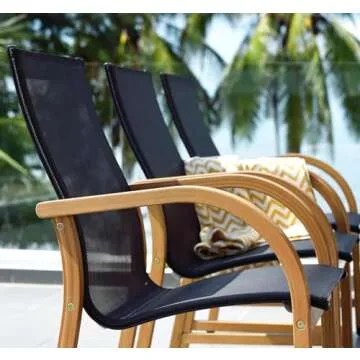 Franklin Teak Finish 9-Piece Dining Set for Outdoors