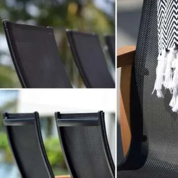 Franklin Teak Finish 9-Piece Dining Set for Outdoors