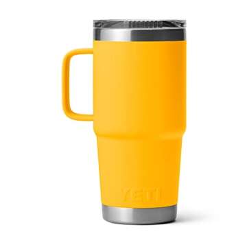 YETI Stainless Steel Rambler Travel Drinking_Cup, Vacuum Insulated with Stronghold Lid, 20 Ounces, Alpine Yellow