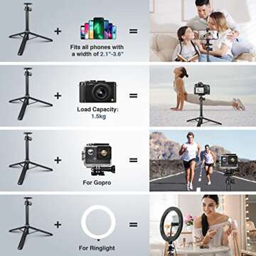 62" Tripod & Selfie Stick for All Phones – iFongsh