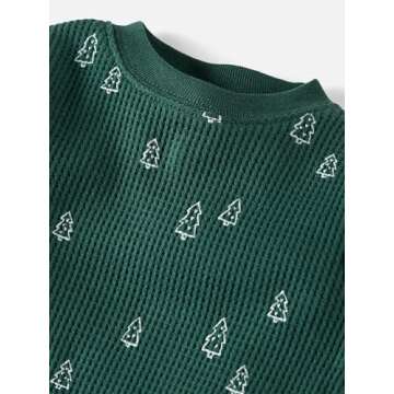 little planet by carter's Baby 2-Piece Pajamas Made with Organic Cotton, Green Trees, 24 Months