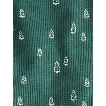 little planet by carter's Baby 2-Piece Pajamas Made with Organic Cotton, Green Trees, 24 Months