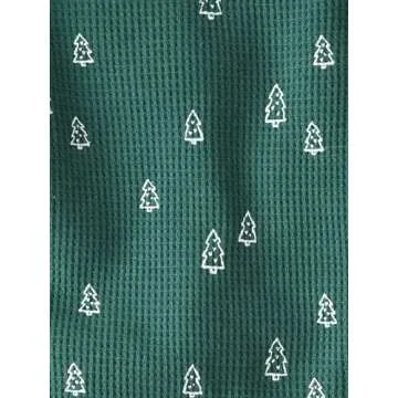 little planet by carter's Baby 2-Piece Pajamas Made with Organic Cotton, Green Trees, 24 Months