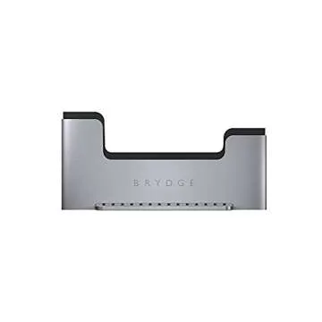 Brydge MacBook Laptop Dock | Vertical Docking Station Compatible with 13-inch MacBook Pro with Touch Bar (2016-2021), 2 x Thunderbolt™ 3 Ports