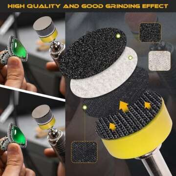 185 PCS Sanding Disc Set for Wood and Metal Projects