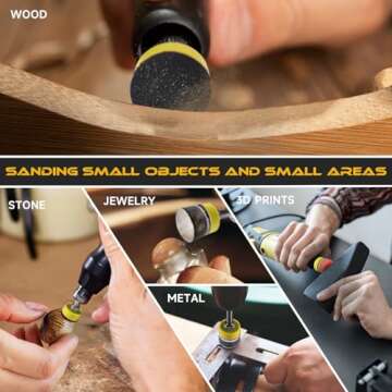 185 PCS Sanding Disc Set for Wood and Metal Projects