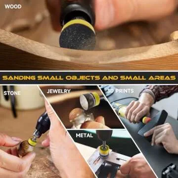 185 PCS Sanding Disc Set for Wood and Metal Projects