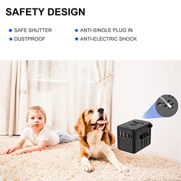 Universal Travel Adapter with 33.5W PD & QC for 160 Countries