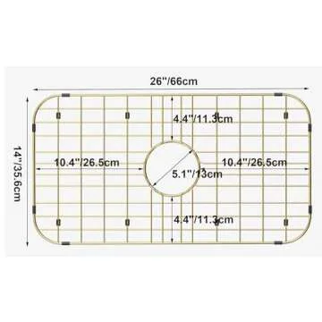 Kitchen Sink Grid Protector - Stylish & Functional Sink Grate