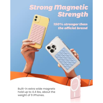 Magnetic Suction Phone Mount for MagSafe - Light Pink