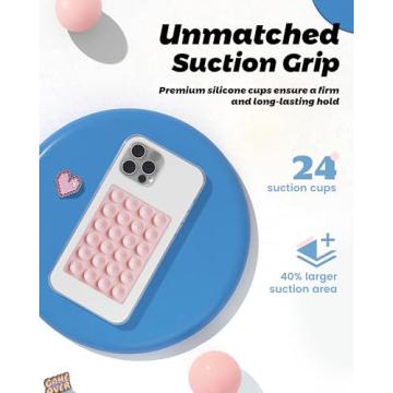 Magnetic Suction Phone Mount for MagSafe - Light Pink