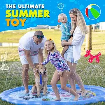 SplashEZ 89’’ Extra Large Splash Pad for Family Fun