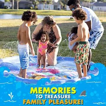 SplashEZ 89’’ Extra Large Splash Pad for Family Fun