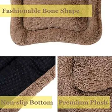 Coohom Deluxe Plush Bed for All Dogs and Cats