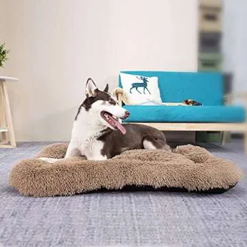 Coohom Deluxe Plush Bed for All Dogs and Cats