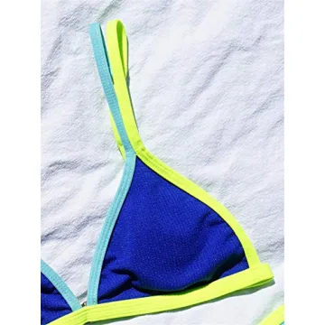 Fashionable WDIRARA Women's Spaghetti Strap Bikini Swimsuit