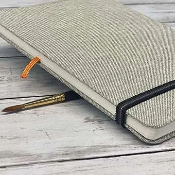 Handbook Journal Co. Artist Watercolor Sketchbook, Square 8.25 x 8.25 Inches (2-Pack), 95lb / 200 GSM, Hardcover w/Pocket