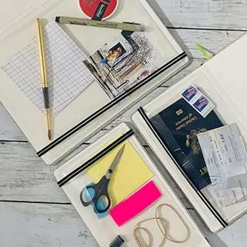 Handbook Journal Co. Artist Watercolor Sketchbook, Square 8.25 x 8.25 Inches (2-Pack), 95lb / 200 GSM, Hardcover w/Pocket